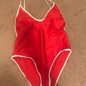 Red One Piece Swimsuit